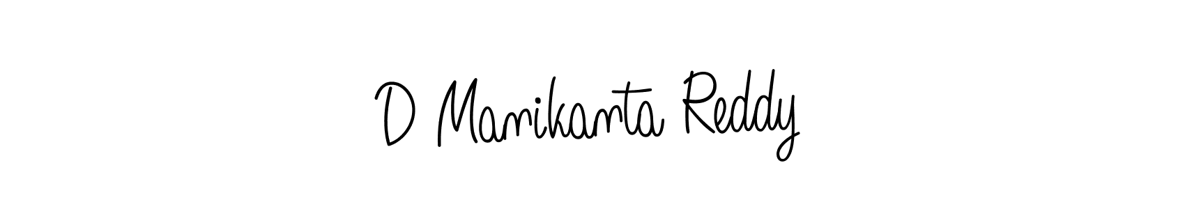 Make a beautiful signature design for name D Manikanta Reddy. With this signature (Angelique-Rose-font-FFP) style, you can create a handwritten signature for free. D Manikanta Reddy signature style 5 images and pictures png