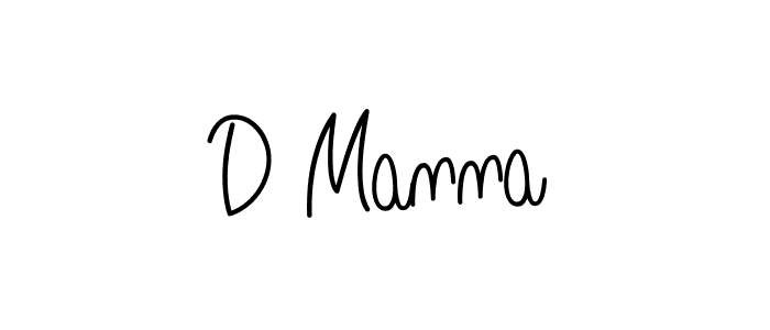 D Manna stylish signature style. Best Handwritten Sign (Angelique-Rose-font-FFP) for my name. Handwritten Signature Collection Ideas for my name D Manna. D Manna signature style 5 images and pictures png