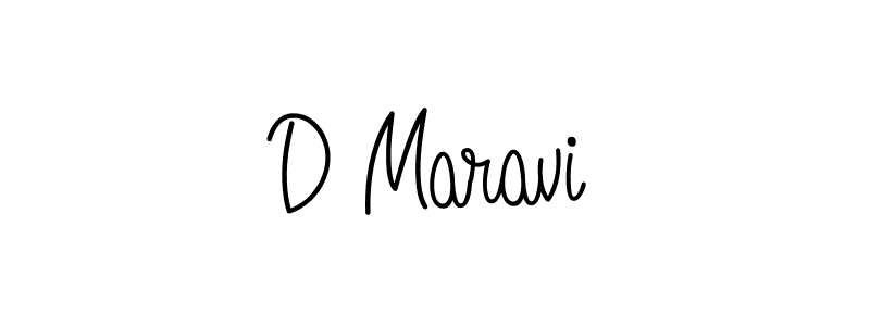 Design your own signature with our free online signature maker. With this signature software, you can create a handwritten (Angelique-Rose-font-FFP) signature for name D Maravi. D Maravi signature style 5 images and pictures png