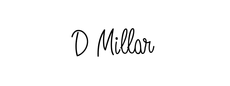 if you are searching for the best signature style for your name D Millar. so please give up your signature search. here we have designed multiple signature styles  using Angelique-Rose-font-FFP. D Millar signature style 5 images and pictures png