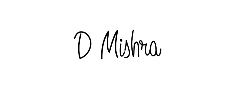 Make a beautiful signature design for name D Mishra. With this signature (Angelique-Rose-font-FFP) style, you can create a handwritten signature for free. D Mishra signature style 5 images and pictures png