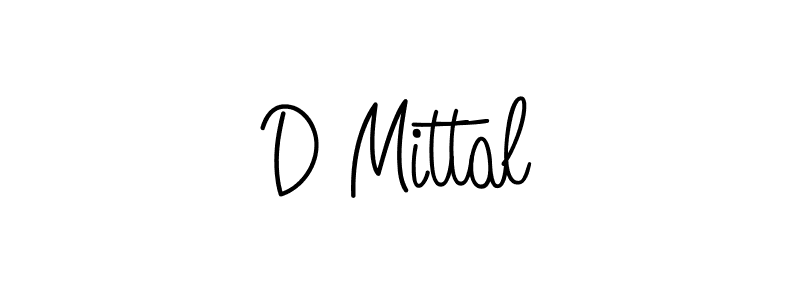 Design your own signature with our free online signature maker. With this signature software, you can create a handwritten (Angelique-Rose-font-FFP) signature for name D Mittal. D Mittal signature style 5 images and pictures png