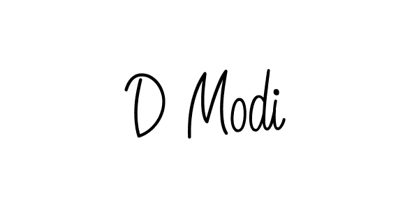 Make a beautiful signature design for name D Modi. With this signature (Angelique-Rose-font-FFP) style, you can create a handwritten signature for free. D Modi signature style 5 images and pictures png