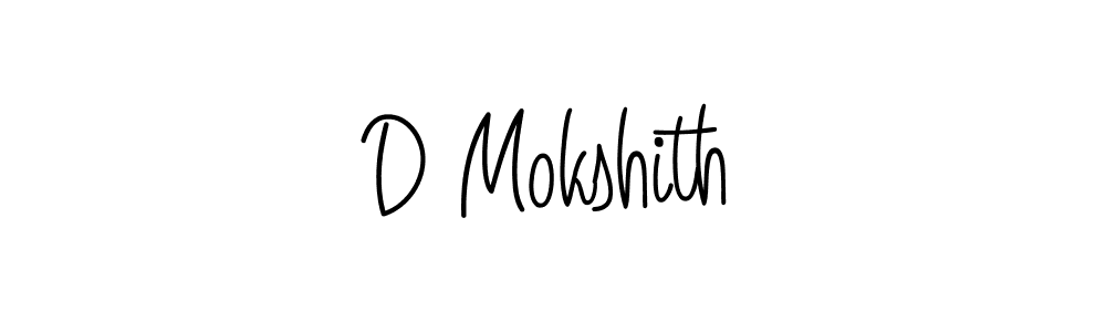 How to make D Mokshith signature? Angelique-Rose-font-FFP is a professional autograph style. Create handwritten signature for D Mokshith name. D Mokshith signature style 5 images and pictures png