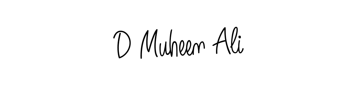 How to make D Muheen Ali signature? Angelique-Rose-font-FFP is a professional autograph style. Create handwritten signature for D Muheen Ali name. D Muheen Ali signature style 5 images and pictures png