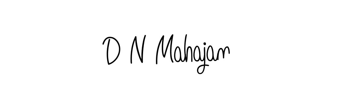 Create a beautiful signature design for name D N Mahajan. With this signature (Angelique-Rose-font-FFP) fonts, you can make a handwritten signature for free. D N Mahajan signature style 5 images and pictures png