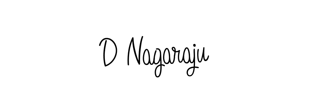Make a beautiful signature design for name D Nagaraju. With this signature (Angelique-Rose-font-FFP) style, you can create a handwritten signature for free. D Nagaraju signature style 5 images and pictures png