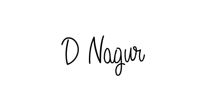 Create a beautiful signature design for name D Nagur. With this signature (Angelique-Rose-font-FFP) fonts, you can make a handwritten signature for free. D Nagur signature style 5 images and pictures png