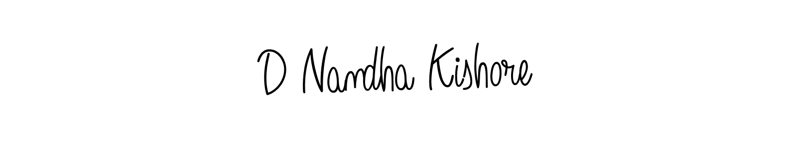 The best way (Angelique-Rose-font-FFP) to make a short signature is to pick only two or three words in your name. The name D Nandha Kishore include a total of six letters. For converting this name. D Nandha Kishore signature style 5 images and pictures png