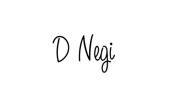 How to make D Negi name signature. Use Angelique-Rose-font-FFP style for creating short signs online. This is the latest handwritten sign. D Negi signature style 5 images and pictures png