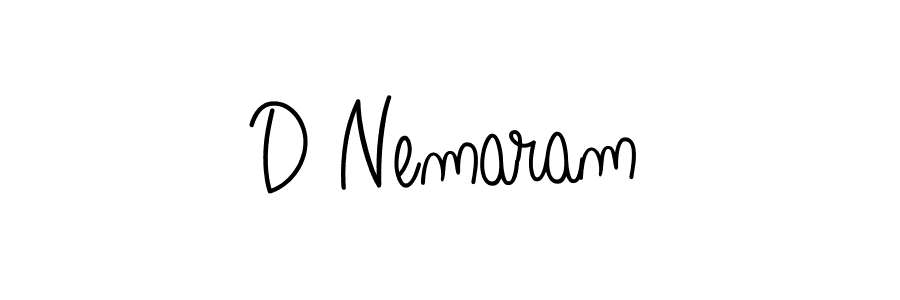 Best and Professional Signature Style for D Nemaram. Angelique-Rose-font-FFP Best Signature Style Collection. D Nemaram signature style 5 images and pictures png
