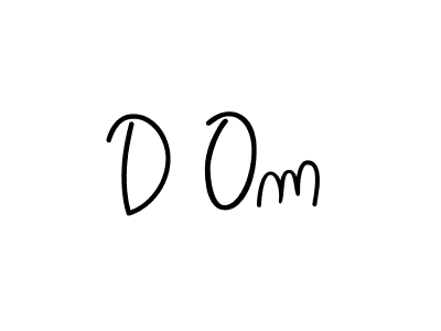 The best way (Angelique-Rose-font-FFP) to make a short signature is to pick only two or three words in your name. The name D Om include a total of six letters. For converting this name. D Om signature style 5 images and pictures png