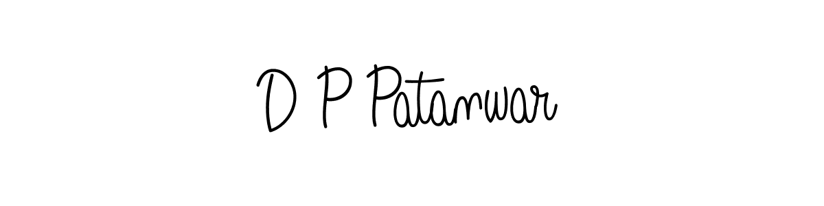 You should practise on your own different ways (Angelique-Rose-font-FFP) to write your name (D P Patanwar) in signature. don't let someone else do it for you. D P Patanwar signature style 5 images and pictures png