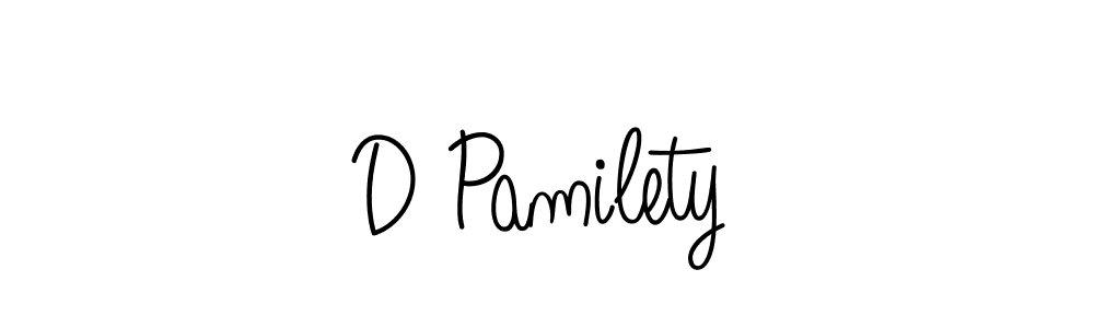 Create a beautiful signature design for name D Pamilety. With this signature (Angelique-Rose-font-FFP) fonts, you can make a handwritten signature for free. D Pamilety signature style 5 images and pictures png