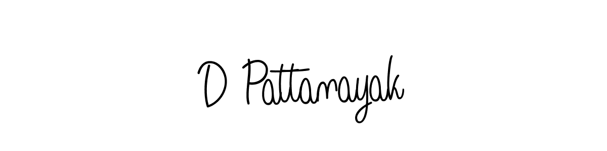 Make a beautiful signature design for name D Pattanayak. With this signature (Angelique-Rose-font-FFP) style, you can create a handwritten signature for free. D Pattanayak signature style 5 images and pictures png