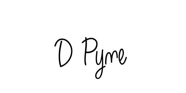 Make a beautiful signature design for name D Pyne. With this signature (Angelique-Rose-font-FFP) style, you can create a handwritten signature for free. D Pyne signature style 5 images and pictures png