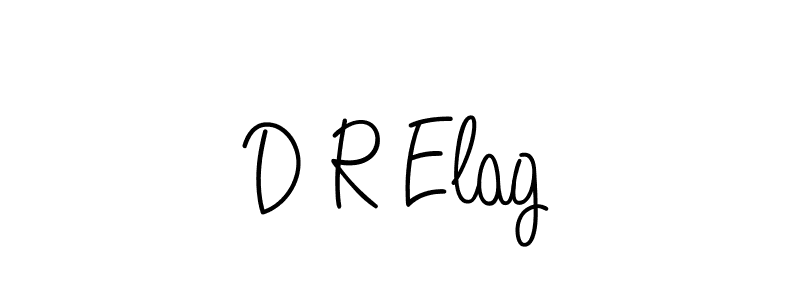You should practise on your own different ways (Angelique-Rose-font-FFP) to write your name (D R Elag) in signature. don't let someone else do it for you. D R Elag signature style 5 images and pictures png
