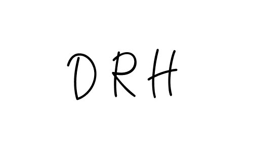 Create a beautiful signature design for name D R H. With this signature (Angelique-Rose-font-FFP) fonts, you can make a handwritten signature for free. D R H signature style 5 images and pictures png