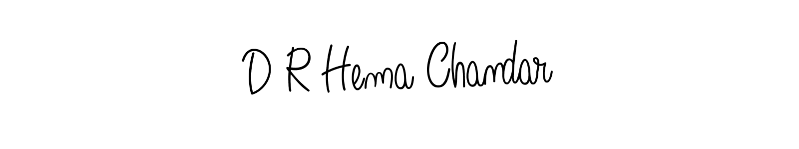 Create a beautiful signature design for name D R Hema Chandar. With this signature (Angelique-Rose-font-FFP) fonts, you can make a handwritten signature for free. D R Hema Chandar signature style 5 images and pictures png