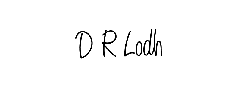 Make a beautiful signature design for name D R Lodh. With this signature (Angelique-Rose-font-FFP) style, you can create a handwritten signature for free. D R Lodh signature style 5 images and pictures png