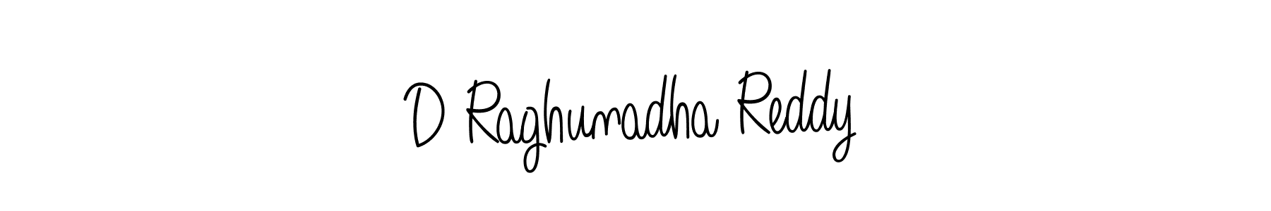 Create a beautiful signature design for name D Raghunadha Reddy. With this signature (Angelique-Rose-font-FFP) fonts, you can make a handwritten signature for free. D Raghunadha Reddy signature style 5 images and pictures png