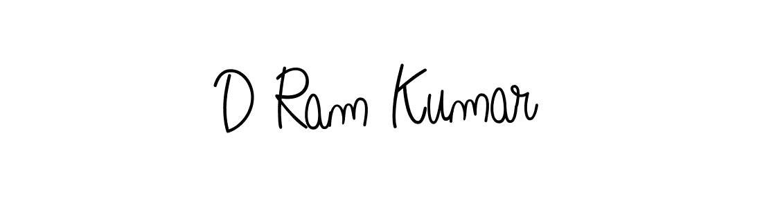 How to make D Ram Kumar name signature. Use Angelique-Rose-font-FFP style for creating short signs online. This is the latest handwritten sign. D Ram Kumar signature style 5 images and pictures png