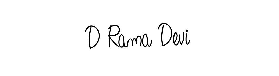 Make a beautiful signature design for name D Rama Devi. With this signature (Angelique-Rose-font-FFP) style, you can create a handwritten signature for free. D Rama Devi signature style 5 images and pictures png