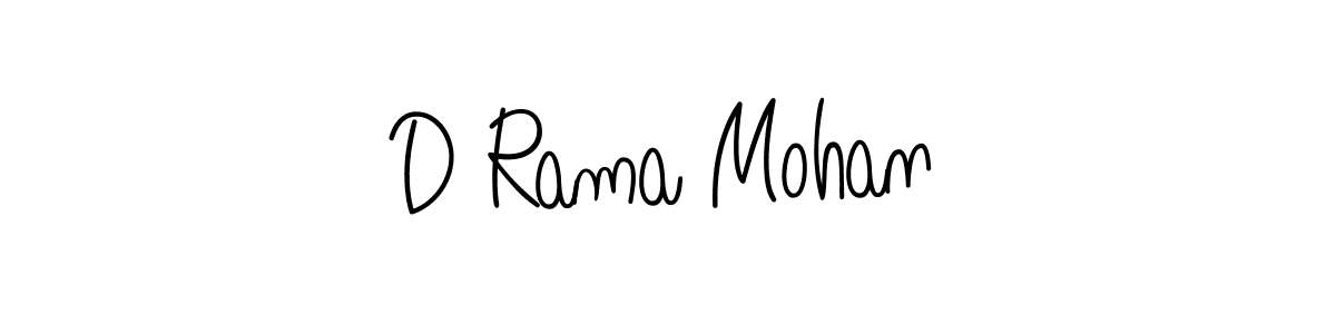 Also we have D Rama Mohan name is the best signature style. Create professional handwritten signature collection using Angelique-Rose-font-FFP autograph style. D Rama Mohan signature style 5 images and pictures png