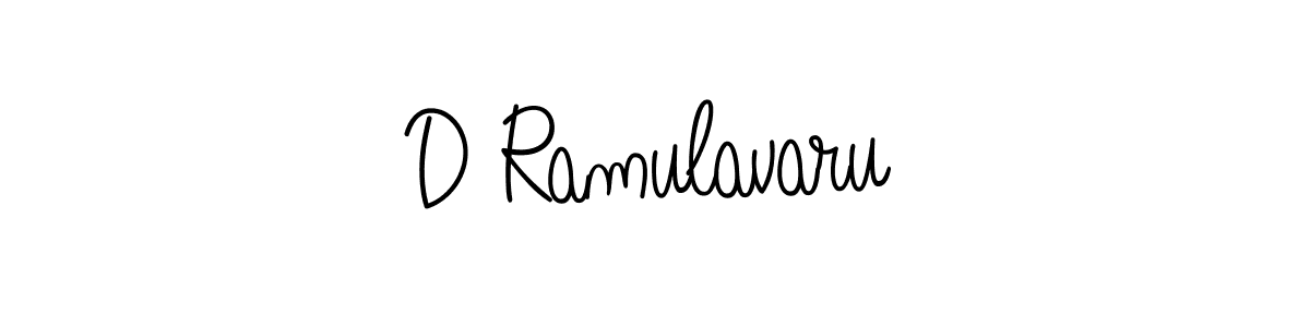 Use a signature maker to create a handwritten signature online. With this signature software, you can design (Angelique-Rose-font-FFP) your own signature for name D Ramulavaru. D Ramulavaru signature style 5 images and pictures png