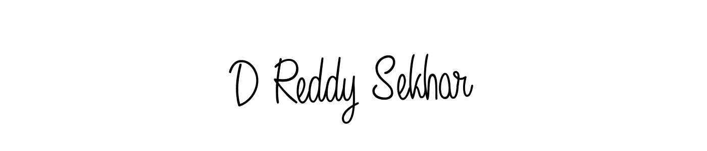 Make a beautiful signature design for name D Reddy Sekhar. With this signature (Angelique-Rose-font-FFP) style, you can create a handwritten signature for free. D Reddy Sekhar signature style 5 images and pictures png