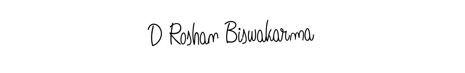 Also we have D Roshan Biswakarma name is the best signature style. Create professional handwritten signature collection using Angelique-Rose-font-FFP autograph style. D Roshan Biswakarma signature style 5 images and pictures png