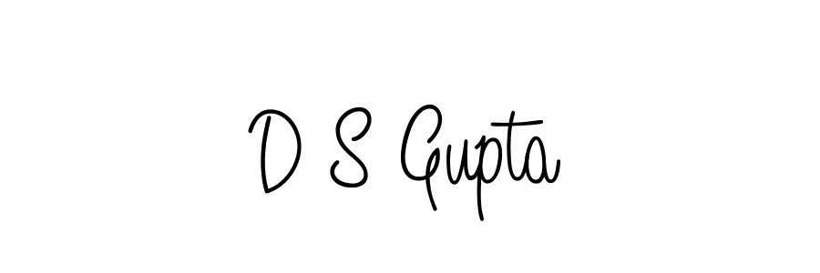 Create a beautiful signature design for name D S Gupta. With this signature (Angelique-Rose-font-FFP) fonts, you can make a handwritten signature for free. D S Gupta signature style 5 images and pictures png