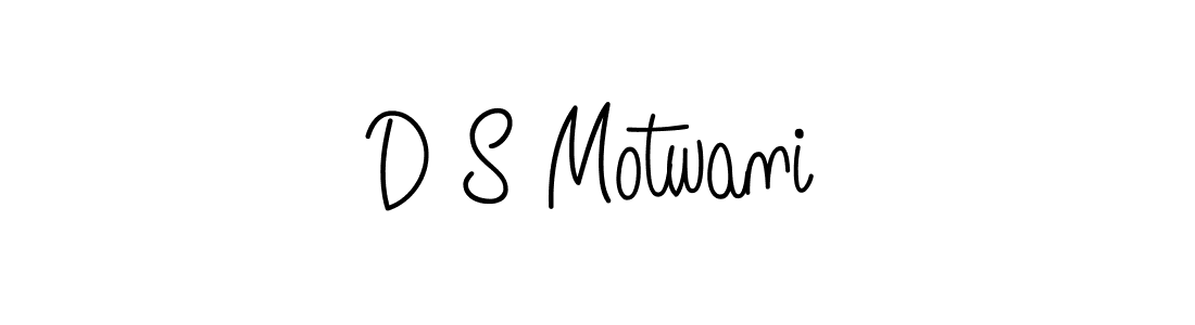 if you are searching for the best signature style for your name D S Motwani. so please give up your signature search. here we have designed multiple signature styles  using Angelique-Rose-font-FFP. D S Motwani signature style 5 images and pictures png