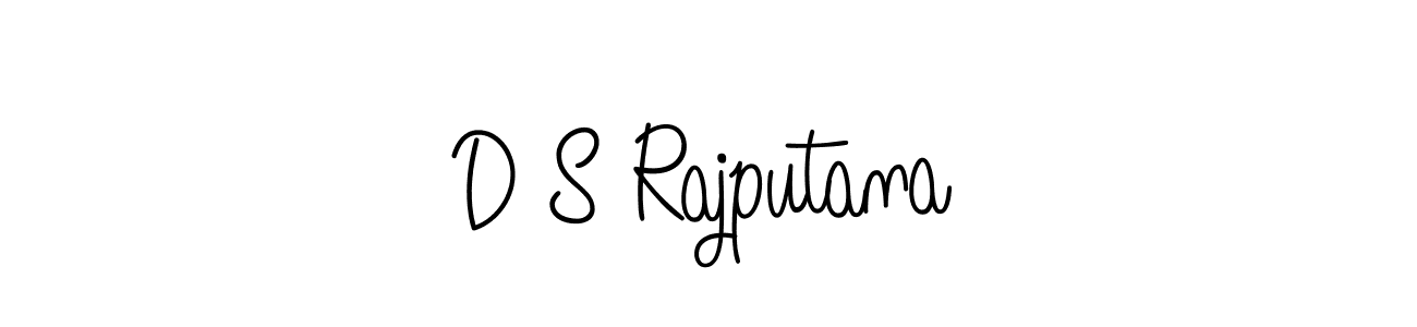 Design your own signature with our free online signature maker. With this signature software, you can create a handwritten (Angelique-Rose-font-FFP) signature for name D S Rajputana. D S Rajputana signature style 5 images and pictures png