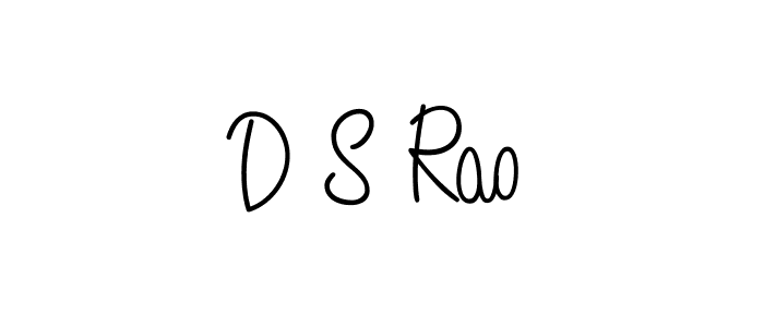 Make a beautiful signature design for name D S Rao. Use this online signature maker to create a handwritten signature for free. D S Rao signature style 5 images and pictures png