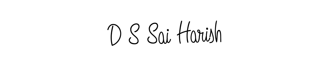 How to make D S Sai Harish signature? Angelique-Rose-font-FFP is a professional autograph style. Create handwritten signature for D S Sai Harish name. D S Sai Harish signature style 5 images and pictures png