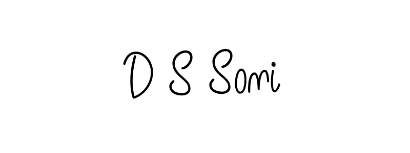 How to Draw D S Soni signature style? Angelique-Rose-font-FFP is a latest design signature styles for name D S Soni. D S Soni signature style 5 images and pictures png