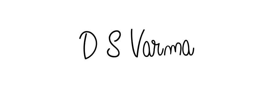 You should practise on your own different ways (Angelique-Rose-font-FFP) to write your name (D S Varma) in signature. don't let someone else do it for you. D S Varma signature style 5 images and pictures png