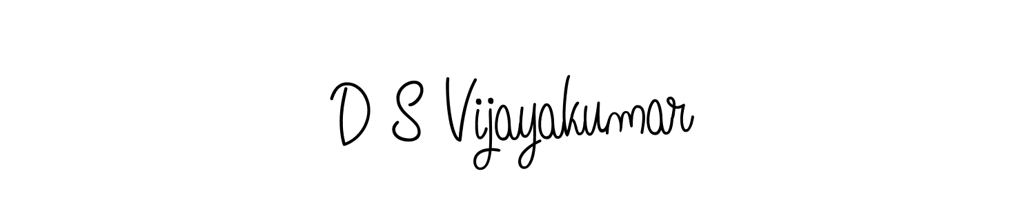 You should practise on your own different ways (Angelique-Rose-font-FFP) to write your name (D S Vijayakumar) in signature. don't let someone else do it for you. D S Vijayakumar signature style 5 images and pictures png