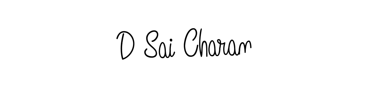 Make a beautiful signature design for name D Sai Charan. With this signature (Angelique-Rose-font-FFP) style, you can create a handwritten signature for free. D Sai Charan signature style 5 images and pictures png