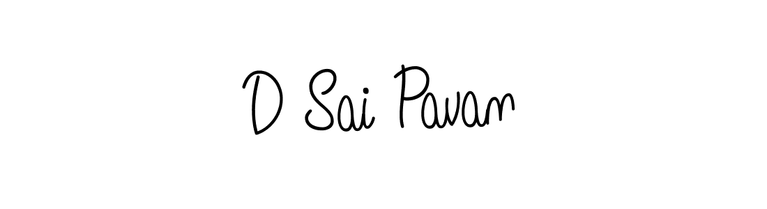 Make a beautiful signature design for name D Sai Pavan. With this signature (Angelique-Rose-font-FFP) style, you can create a handwritten signature for free. D Sai Pavan signature style 5 images and pictures png