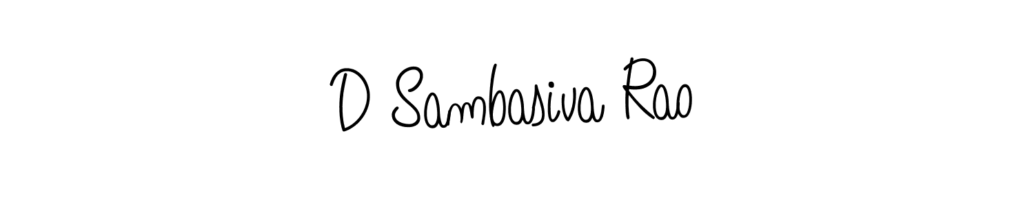 Design your own signature with our free online signature maker. With this signature software, you can create a handwritten (Angelique-Rose-font-FFP) signature for name D Sambasiva Rao. D Sambasiva Rao signature style 5 images and pictures png