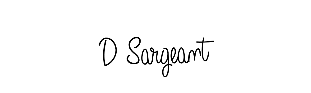 How to make D Sargeant name signature. Use Angelique-Rose-font-FFP style for creating short signs online. This is the latest handwritten sign. D Sargeant signature style 5 images and pictures png