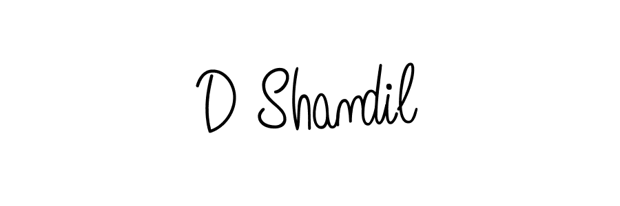 Best and Professional Signature Style for D Shandil. Angelique-Rose-font-FFP Best Signature Style Collection. D Shandil signature style 5 images and pictures png