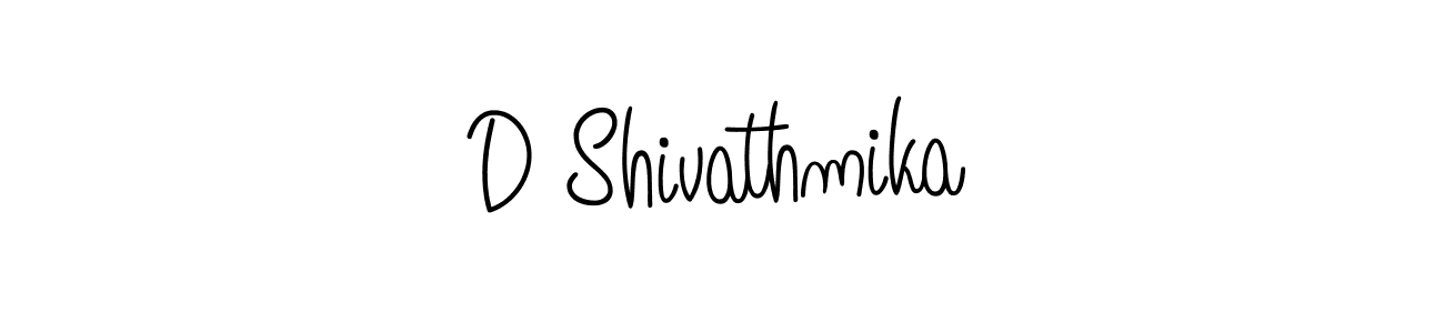 Create a beautiful signature design for name D Shivathmika. With this signature (Angelique-Rose-font-FFP) fonts, you can make a handwritten signature for free. D Shivathmika signature style 5 images and pictures png