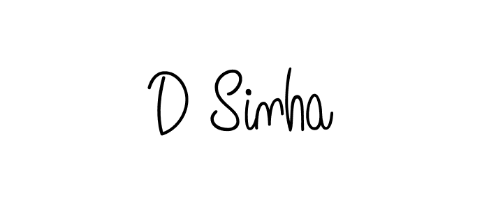 Angelique-Rose-font-FFP is a professional signature style that is perfect for those who want to add a touch of class to their signature. It is also a great choice for those who want to make their signature more unique. Get D Sinha name to fancy signature for free. D Sinha signature style 5 images and pictures png