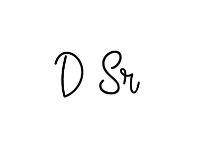 How to make D Sr name signature. Use Angelique-Rose-font-FFP style for creating short signs online. This is the latest handwritten sign. D Sr signature style 5 images and pictures png
