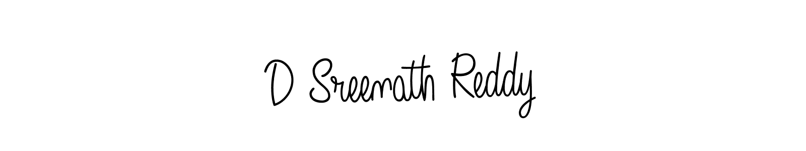 How to make D Sreenath Reddy name signature. Use Angelique-Rose-font-FFP style for creating short signs online. This is the latest handwritten sign. D Sreenath Reddy signature style 5 images and pictures png