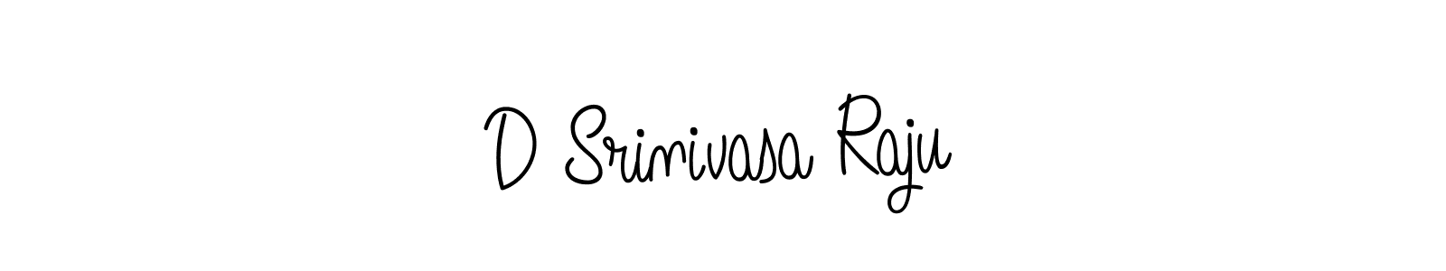 Make a beautiful signature design for name D Srinivasa Raju. With this signature (Angelique-Rose-font-FFP) style, you can create a handwritten signature for free. D Srinivasa Raju signature style 5 images and pictures png