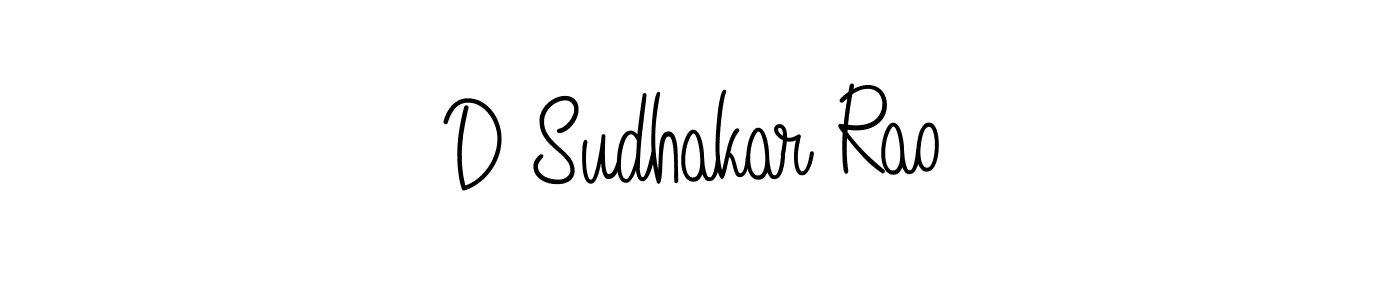 Use a signature maker to create a handwritten signature online. With this signature software, you can design (Angelique-Rose-font-FFP) your own signature for name D Sudhakar Rao. D Sudhakar Rao signature style 5 images and pictures png